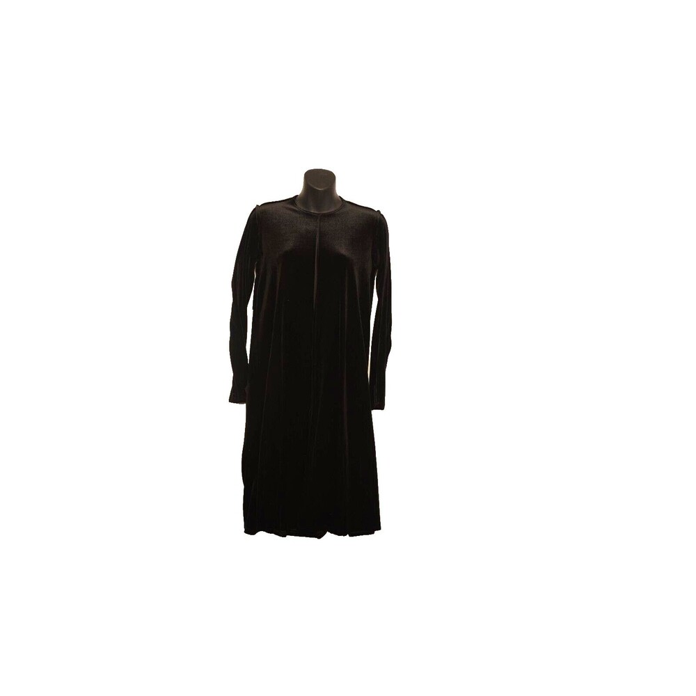 Go Couture Black Velvet Dress Knee Length Witchy XS